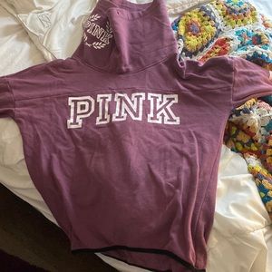 Burgundy cow neck from pink vintage